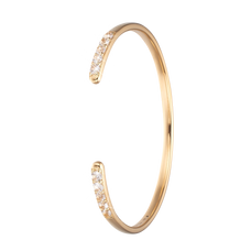 Load image into Gallery viewer, Topaz Queen Bangle Gold with Gemstones