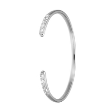 Load image into Gallery viewer, Topaz Queen Bangle Silver with Gemstones