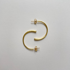 Load image into Gallery viewer, Shaped Earrings-These gracefully shaped curved earrings with a twist are stunningly elegant and add that special finishing touch to any outfit.All the Earrings in our collection are delicately and expertly handcrafted in 925 Sterling Silver and are all available in a Silver or Gold Finish