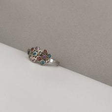 Load image into Gallery viewer, Champagne Ring handcrafted in Sterling Silver and available in Gold or a Silver Finish