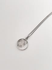 Load image into Gallery viewer, Palm Tree Pendant with Chain Necklace Handcrafted in Sterling Silver. Choose the Pendant on its own or with a choice of two lengths of Necklaces. The Necklaces come in two adjustable sizes, a 55cm that can be adjusted down to 40cm and a 90cm that can be adjusted down to 70cm.