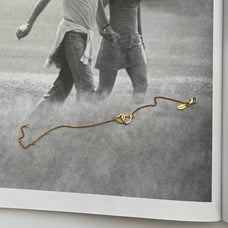 Load image into Gallery viewer, Double Hearts Bracelet in Solid Silver and plated in 18ct Gold 