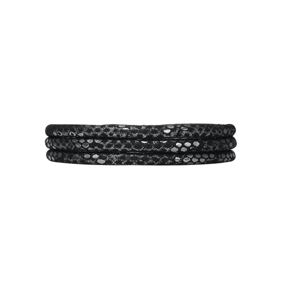 Christina Jewelry & Watches, Silver & Black - Leather Wrap Cord Bracelet