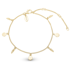 Load image into Gallery viewer, Feather Symphony Bracelet handcrafted in Sterling Silver and finished with an 18 Gold plating