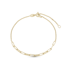 Load image into Gallery viewer, Joined Bracelet handcrafted in Sterling Silver and finished with an 18 Gold plating