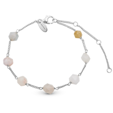 Load image into Gallery viewer, Opaque Bracelet handcrafted in Sterling Silver and finished with a Rhodium plating