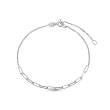 Load image into Gallery viewer, Joined Bracelet handcrafted in Sterling Silver and finished with a Rhodium plating