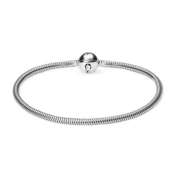 Rhodium Plated 925 Sterling Silver Bracelet for Charms
