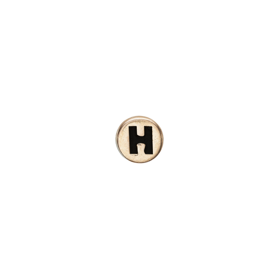 Letter H Watch Element Gold 