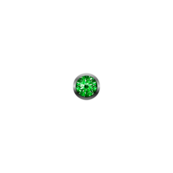 Nature Gemstone, a Large Real Green Tsavorite, a Collect Watch Accessory