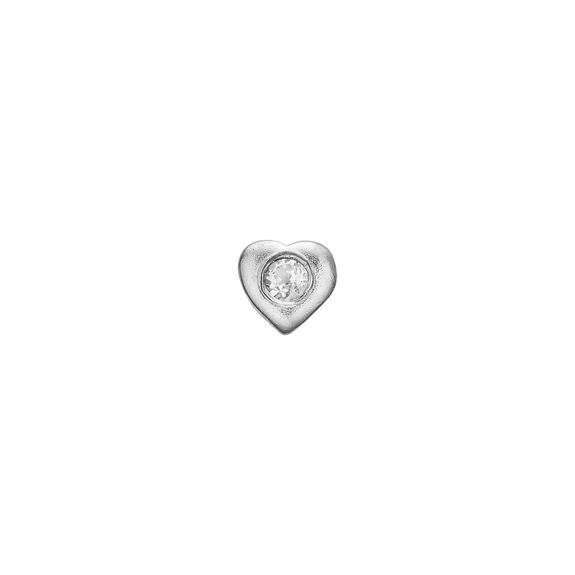 Sparkling Heart Watch Element Silver with Gemstones