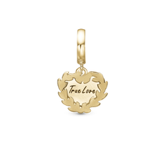 Load image into Gallery viewer, True Love Pendant Charm handcrafted in Sterling Silver and finished with an 18 ct Gold Plating for charm bracelets.