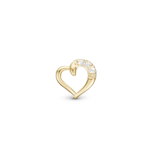 Load image into Gallery viewer, Love Story Bead Charm handcrafted in Sterling Silver and finished with an 18ct Gold Plating for charm bracelets.