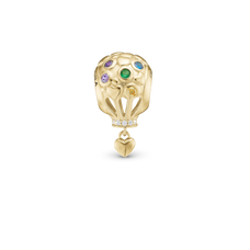 Load image into Gallery viewer, Love is in the Air Bead Charm handcrafted in Sterling Silver and finished with an 18 ct Gold Plating for charm bracelets.