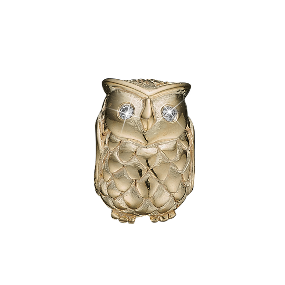 You can achieve anything you wish in life or go anywhere because you have the opportunity and the ability to do so. The Symbol of Wisdom, this handcrafted Wise Owl Charm with Real Topaz Gemstones celebrates the exciting time of Graduation. Handcrafted in Silver finished with a Gold or Rhodium Plating