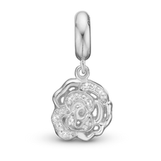 Load image into Gallery viewer, Special Aunty Hanging Charm handcrafted in Sterling Silver for charm bracelets