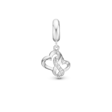 Load image into Gallery viewer, Mothers&#39; True Love Pendant Charm handcrafted in Sterling Silver and fits most charm bracelets
