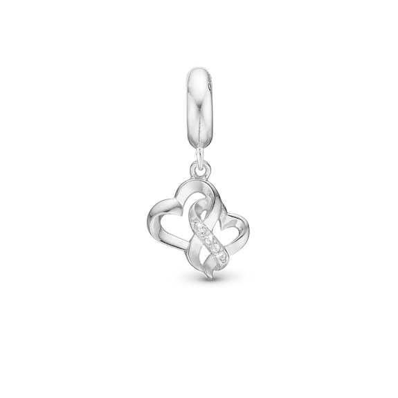 Mothers' True Love Pendant Charm handcrafted in Sterling Silver and fits most charm bracelets