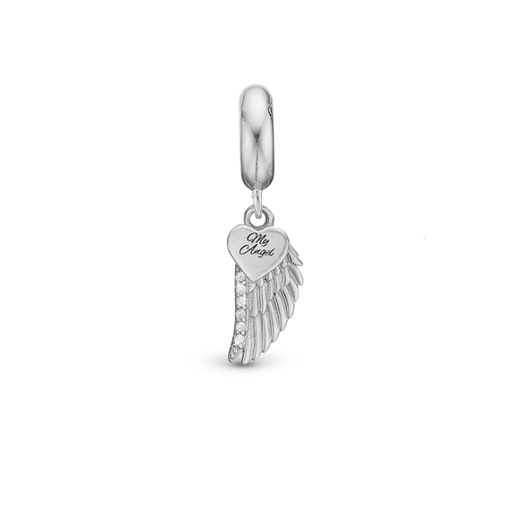 My Angel Pendant Charm handcrafted in Sterling Silver for charm bracelets