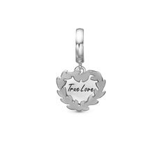 Load image into Gallery viewer, True Love Pendant Charm handcrafted in Sterling Silver for charm bracelets