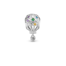 Load image into Gallery viewer, Love is in the Air Bead Charm handcrafted in Sterling Silver for charm bracelets