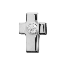 Load image into Gallery viewer, This Cross Charm is handcrafted in 925 sterling silver depicts the classic emblem of faith is beautifully in its simplicity and meaning. A symbol cherished so much by all Christians.
