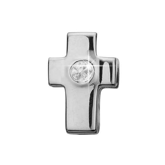 This Cross Charm is handcrafted in 925 sterling silver depicts the classic emblem of faith is beautifully in its simplicity and meaning. A symbol cherished so much by all Christians.