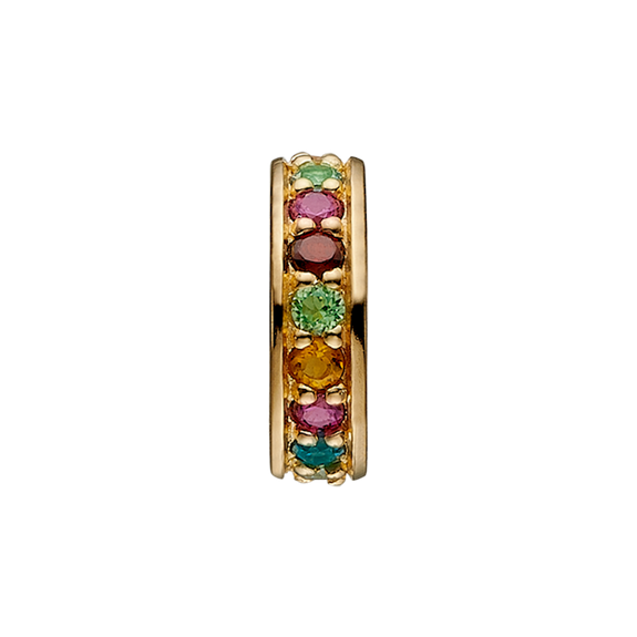 Be Proud to remind yourself of various life goals and ambitions with the Multi Coloured Rainbow of Gemstones that adorn Christina Global Goals Charm. Handcrafted in Sterling Silver and further embellished with multiple Genuine Rhodolite, Madeira Citrin, Peridot, Garnet, Citrin, London Blue & Swiss Blue Topaz Stones
