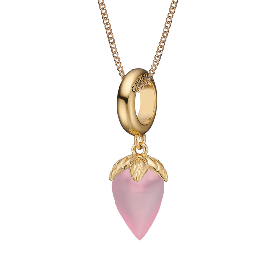 The Pink Chalcedony Pendant and Necklace.  The Colourful Collection by Christina is the perfect way to add a beautiful and colourful REAL gemstone to your jewellery collection.  The Pink Chalcedony is the gemstone of Unconditional Love, Self-Worth, Contentment and Compassion and it is cut beautifully to make this wonderful pendant