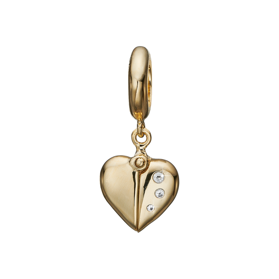 The Treasured Secret Hanging Charm, crafted in Sterling Silver & available in Silver or with an 18ct Gold Finish. Love is a precious feeling between two people, and like anything valuable it needs to be safely treasured, and this charm is one way of showing your loved one how much your treasure thier love.