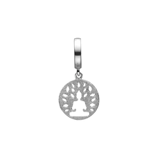 Load image into Gallery viewer, Meditation Hanging Charm, Hand Crafted in 925 Sterling Silver finished with either Rhoduim Plating or 18kt Gold