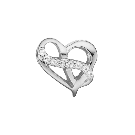 One of the most beautifully designed and crafted charms. Comprising the symbols of Eternity &amp; Love and made to sparkle with no less than Eight genuine White Topaz Gemstone. This is a must give charm to the one you love.
Expertly handcrafted in 925 Sterling Silver, all the charms in our collection are available in a Silver or Gold Finish and this charm is also available in a combination of both Silver and Gold Finish.