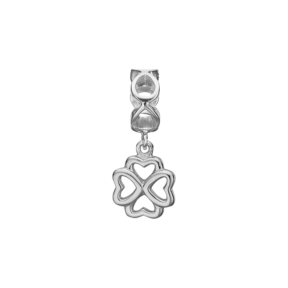Moving Foursome Hanging Charm, Hand Crafted in 925 Sterling Silver finished with either Rhoduim Plating or 18kt Gold