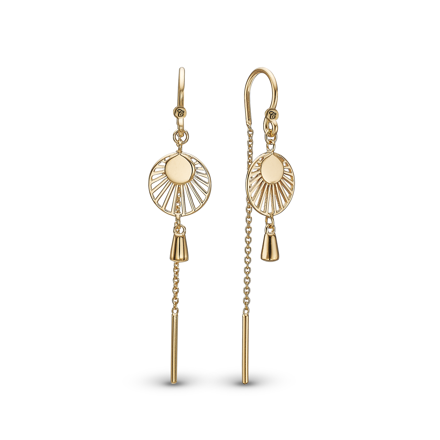 ◎reinheart◎ Sunset earring Sunset Sterling Silver Earrings, available in a Silver or