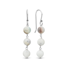 Load image into Gallery viewer, Opaque Earrings with Morgonite gemstones evoke a sense of peace, joy and inner stregth and you can experience these when to add these earrings as a finishing touch to your outfit.&lt;/p&gt;&lt;p&gt;All the Earrings in our collection are delicately and expertly handcrafted in &lt;strong&gt;925 Sterling Silver&lt;/strong&gt; and are all available in a Silver or Gold Finish