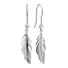 Load image into Gallery viewer, Whenever you think of Nature you thoughts are drawn to green leafy trees. The Leafs that flutter in the breeze with the feeling of freedom that only nature can provide. For that special touch and to make our Earring Collection even more special, all the earrings in our collection are delicately and expertly handcrafted in 925 Sterling Silver and finished with Rhodium Plating.