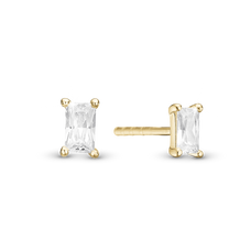 Load image into Gallery viewer, Sparkle Studs handcrafted in Sterling Silver and finished with an 18 Gold plating