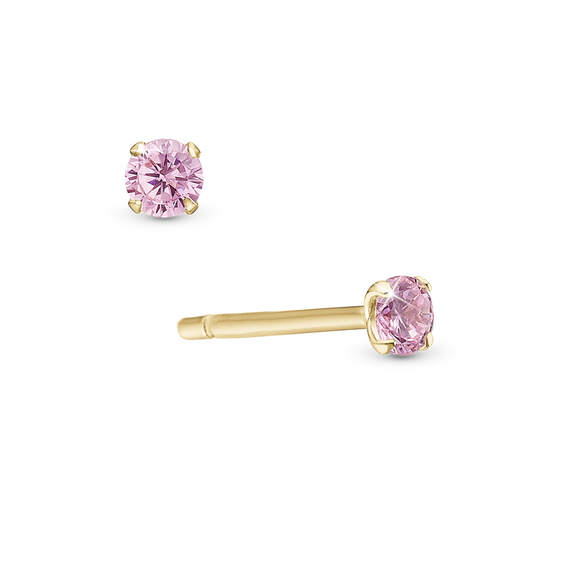 Romance Single Stud handcrafted in Sterling Silver and finished with an 18 Gold plating
