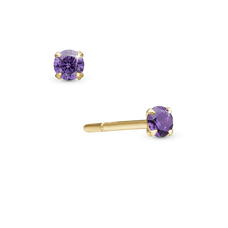 Load image into Gallery viewer, Royalty Single Stud handcrafted in Sterling Silver and finished with an 18 Gold plating