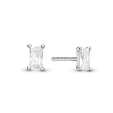 Load image into Gallery viewer, Sparkle Studs handcrafted in Sterling Silver and finished with a Rhodium plating