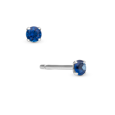 Load image into Gallery viewer, Tranquility Single Stud handcrafted in Sterling Silver and finished with a Rhodium plating