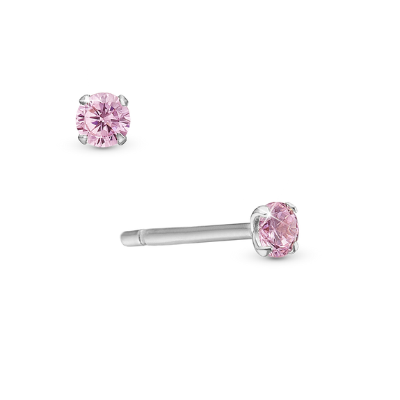 Romance Single Stud handcrafted in Sterling Silver and finished with a Rhodium plating