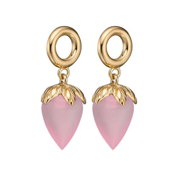 The Pink Chalcedony Stud Earrings. The Colourful Collection by Christina is the perfect way to add a beautiful and colourful REAL gemstone to your jewellery collection. The Pink Chalcedony is the gemstone of Unconditional Love, Contentment, and Compassion and it is cut beautifully to make this wonderful stud earrings