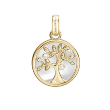 Load image into Gallery viewer, Pearly Tree Of Life Pendant handcrafted in Silver and finished with an 18ct Gold Finish.On its own or with a Necklaces.