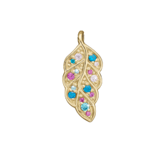 Load image into Gallery viewer, Peacock Pendant handcrafted in Silver and finished with an 18ct Gold Finish.On its own or with a Necklaces.
