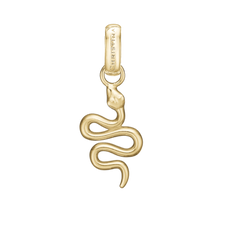 Load image into Gallery viewer, Snake Pendant handcrafted in Silver and finished with an 18ct Gold Finish.On its own or with a Necklaces.