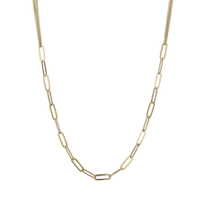 Load image into Gallery viewer, Joined Together Necklace handcrafted in Silver and finished with an 18 Gold. 