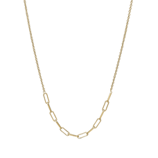 Load image into Gallery viewer, Joined Necklace Necklace handcrafted in Silver and finished with an 18 Gold. 