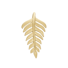 Load image into Gallery viewer, Fern Leaf Pendant handcrafted in Silver and finished with an 18ct Gold Finish.On its own or with a Necklaces.