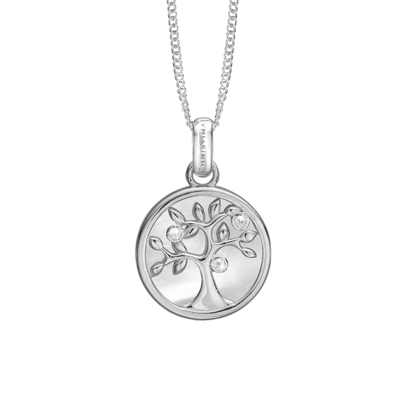 Pearly Tree Of Life Pendant with Necklace handcrafted in Sterling Silver. Available as Pendant on its own or with a Necklaces.